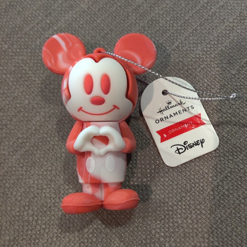 Hallmark Ornaments Disney Mickey Mouse Heart Pink